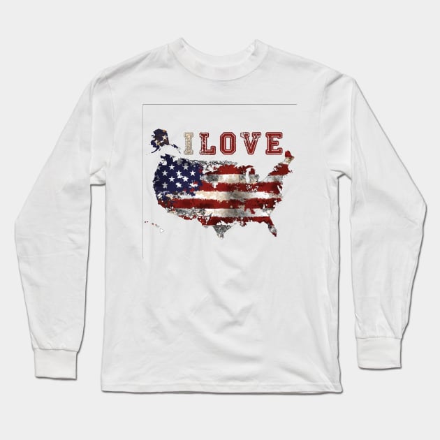 I love the USA Long Sleeve T-Shirt by leodesigns